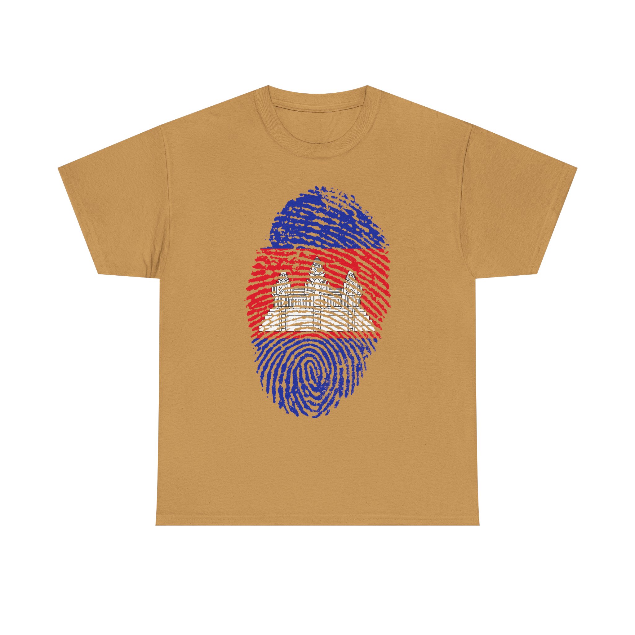 Cambodia Fingerprint Unisex Cotton Tee - Image 2