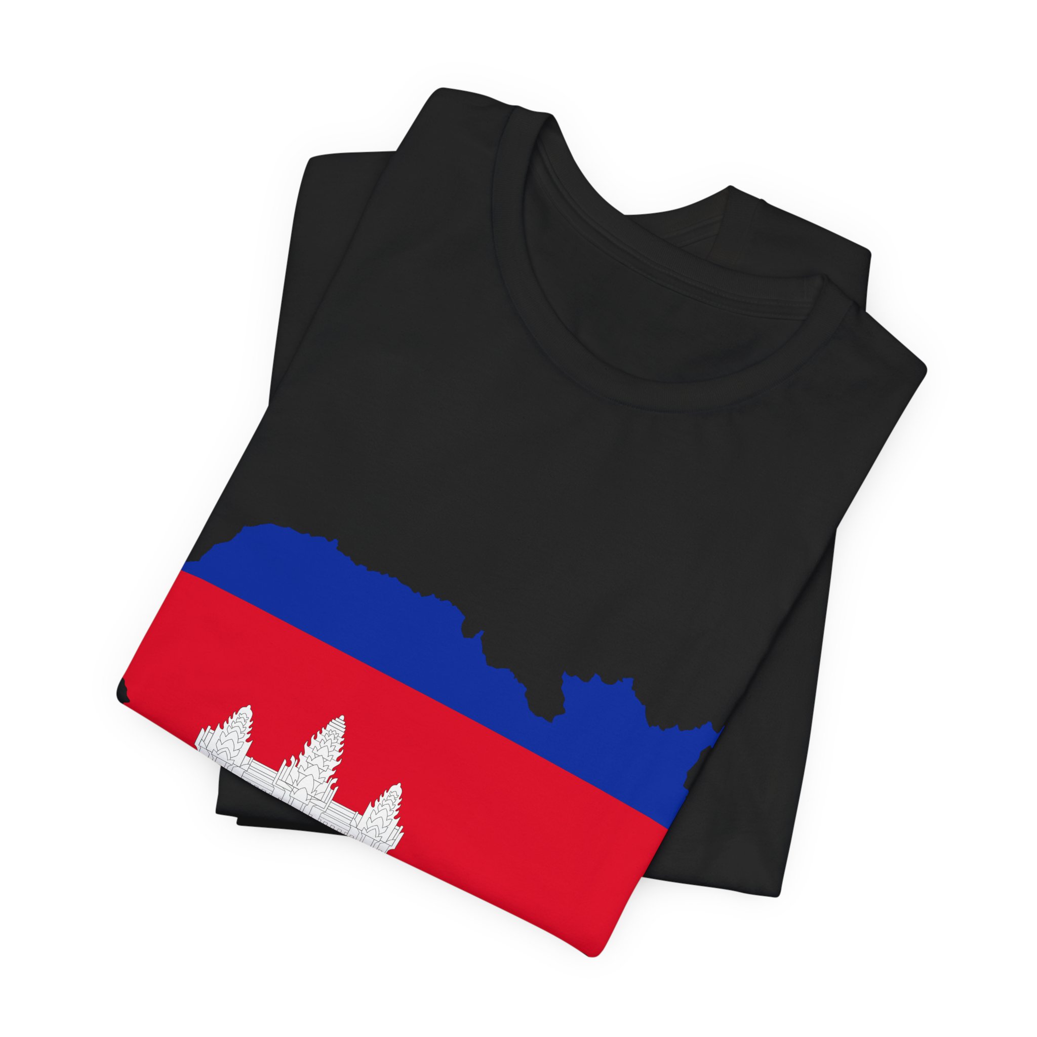 Cambodia Flag Graphic Tee - Unisex Short Sleeve T-Shirt - Image 3