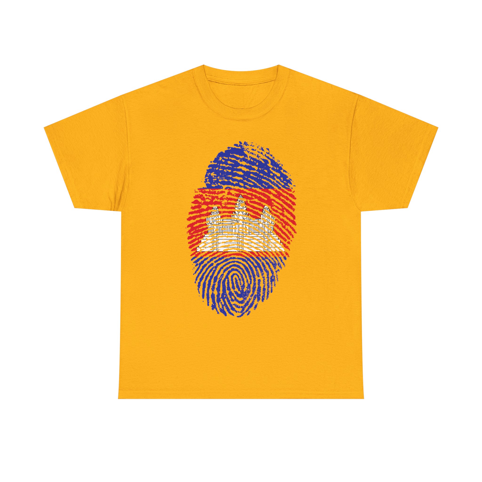 Cambodia Fingerprint Unisex Cotton Tee - Image 3